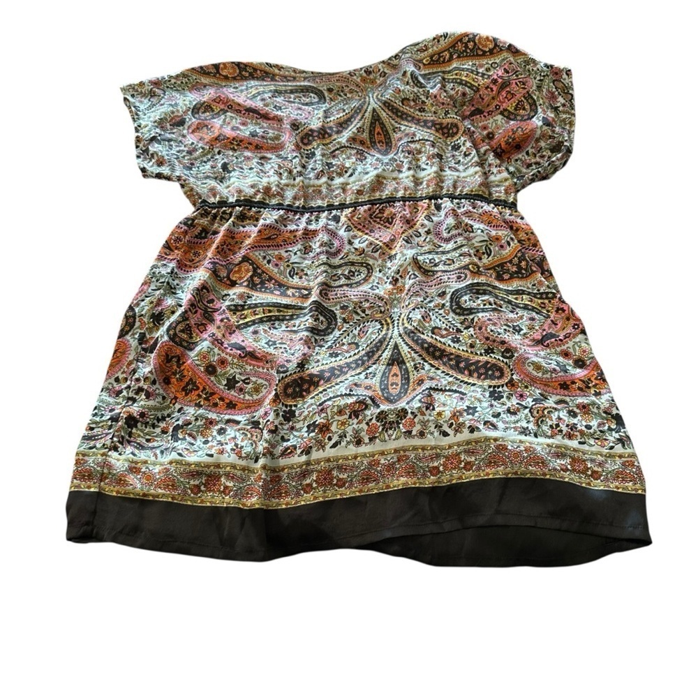 American Rag Multicolor Paisley Top - Picture 2 of 3